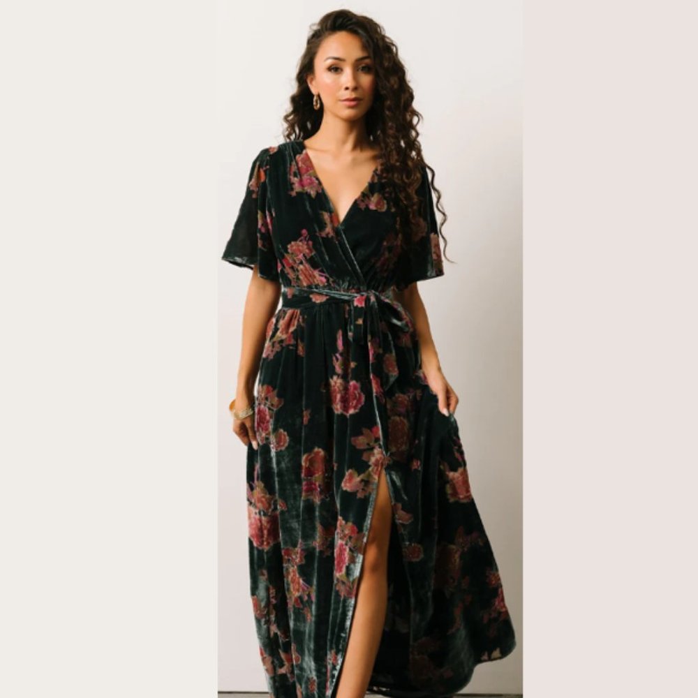 NWT Baltic Born Uma Velvet Maxi Dress